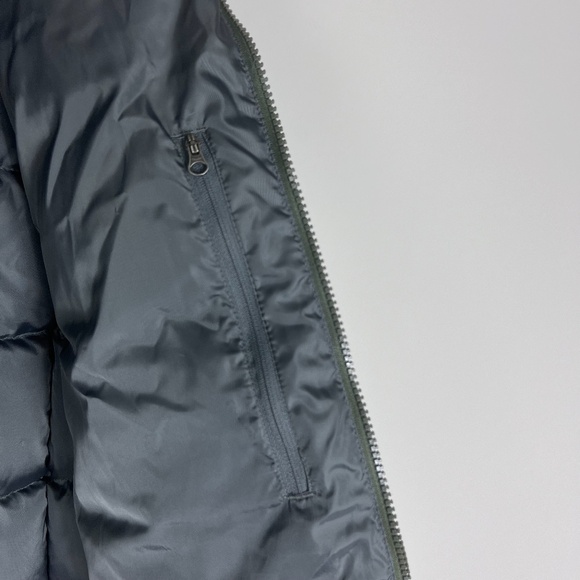 Eddie Bauer Men Goose Down Quilt Puffer Vest Full Zip Army Green Size Medium - Picture 13 of 16